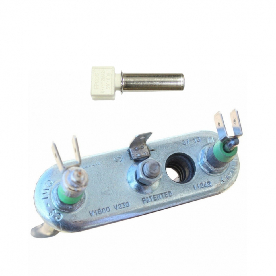 Комплект ТЭН 1700W для стиральной машины Ariston, Indesit, L170мм + термостат + фильтр + засыпка, K816562Д