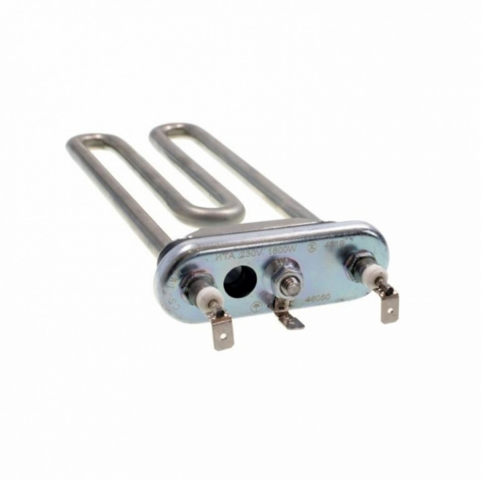 Комплект ТЭН 1600W для стиральной машины AEG, LG, Samsung с отверстием под датчик L175мм + фильтр + засыпка, K46050 Комплект ТЭН 1600W для стиральной машины AEG, LG, Samsung с отверстием под датчик L175мм + фильтр + засыпка, K46050