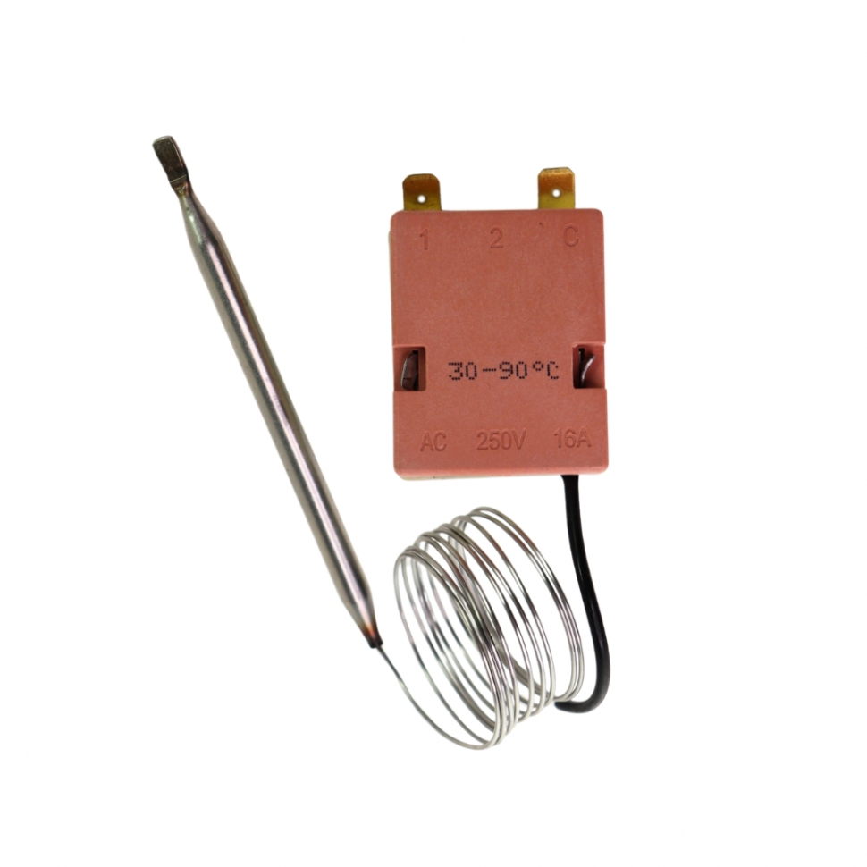 Набор 2 шт Капиллярный термостат с ручкой 30-90°C, для Ariston, Electrolux, KM100342