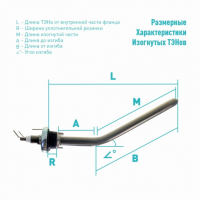 ТЭН 1750W для стиральной машины Ardo, Bosch L155мм, 815300