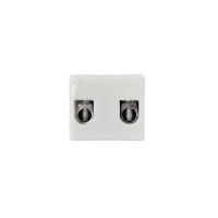 Набор 2 шт Клеммная колодка плиты универсальная, 4 контакта, 32A/250V, 23х25мм, KM26ME0208
