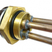 Комплект ТЭН 1,2кВт (1200Вт) RDT, резьбовой 42мм для Ariston, De Luxe, Real, Thermex, под анод М6 + термостат + прокладка, И50305 Комплект ТЭН 1,2кВт (1200Вт) RDT, резьбовой 42мм для Ariston, De Luxe, Real, Thermex, под анод М6 + термостат + прокладка, И50305