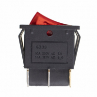 Набор 3 шт Выключатель двухклавишный 26*31мм, 10A, 250V, 2 положения, с сигнальной лампой, Thermex, KM66134 Набор 3 шт Выключатель двухклавишный 26*31мм, 10A, 250V, 2 положения, с сигнальной лампой, Thermex, KM66134