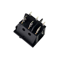 НАБОР 4 шт Выключатель одноклавишный 26*31мм, 15А, 250V, 3 положения, Thermex, KM66137