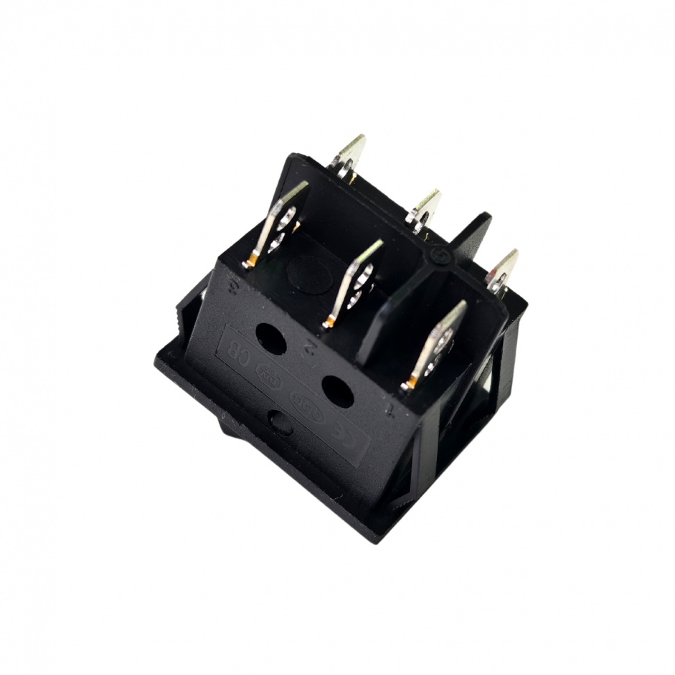 Набор 4 шт Выключатель одноклавишный 26*31мм, 15А, 250V, 3 положения, Thermex, KM66137