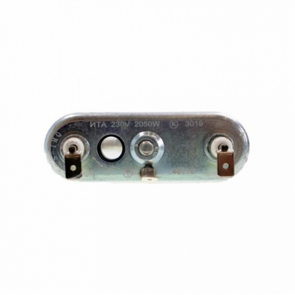ТЭН 2050W для стиральной машины Siemens, Whirlpool с отверстием под датчик L245мм, 46110