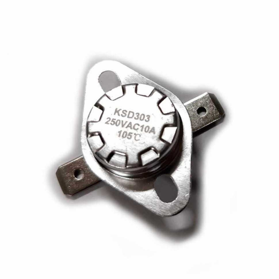 Набор 6 шт Термостат для водонагревателя Thermex, Ariston, Electrolux KSD303, 10A 105°С биметаллический самовозвратный, KM310105 Набор 6 шт Термостат для водонагревателя Thermex, Ariston, Electrolux KSD303, 10A 105°С биметаллический самовозвратный, KM310105