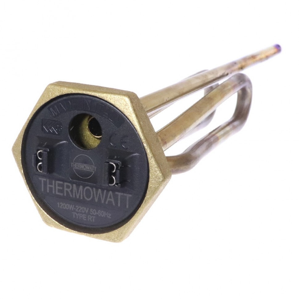 ТЭН 1,2кВт (1200Вт) RCT, резьбовой 42мм для Ariston, De Luxe, Real, Thermex, под анод М6, 182295 ТЭН 1,2кВт (1200Вт) RCT, резьбовой 42мм для Ariston, De Luxe, Real, Thermex, под анод М6, 182295