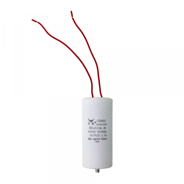 Конденсатор для LG, Samsung, Ariston, СВВ60 30мкФ, с проводом, 450V, х60301