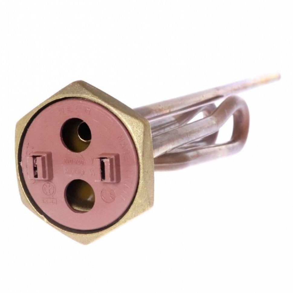 ТЭН 2кВт (2000Вт) RCT, резьбовой 42мм для Ariston, De Luxe, Real, Thermex, под анод М6, R182251