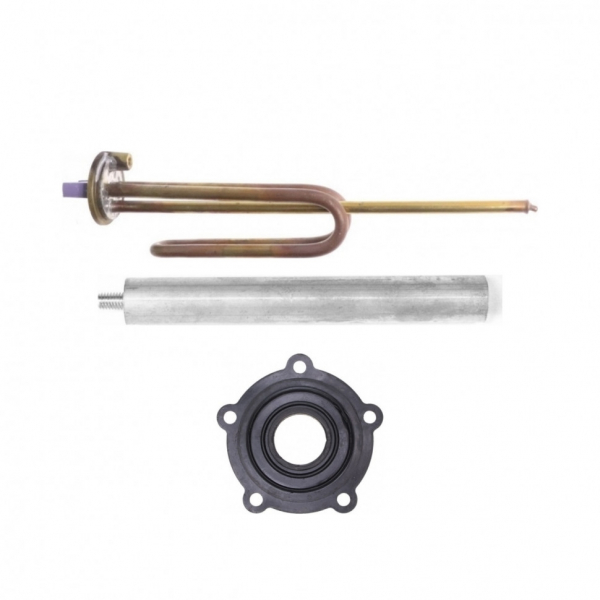 Комплект ТЭН 2кВт (2000Вт) RCF для водонагревателя Ariston + прокладка + анод, R184271K4