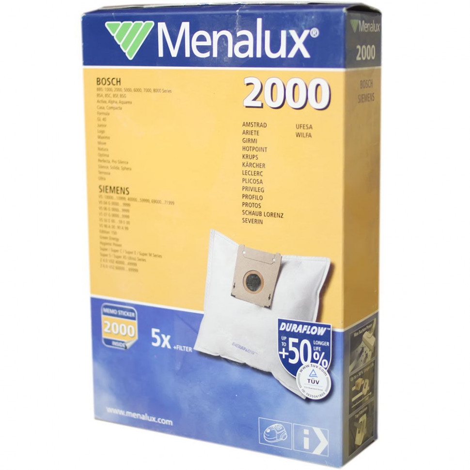 Мешки для пылесоса Menalux 2000, v1038 Мешки для пылесоса Menalux 2000, v1038