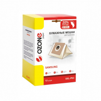 Мешки-пылесборники для пылесосов Samsung бумажные, 12 шт + 2 микрофильтра, Ozone, XXL-P03NZ
