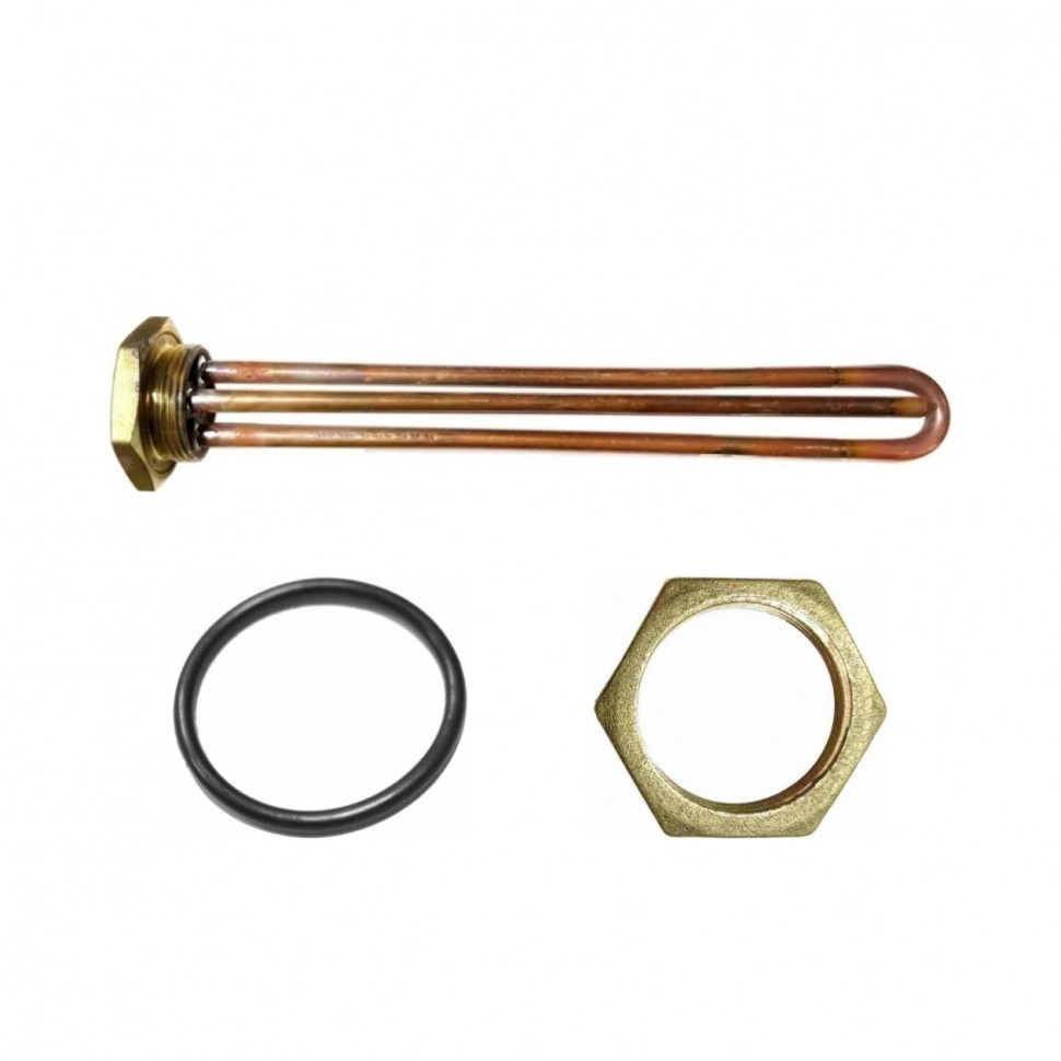 Комплект ТЭН 1,5 кВт (1500 Вт) RDT, резьбовой 42 мм для Ariston, De Luxe, Real, Thermex, под анод М6 + прокладка + контргайка, 282200K Комплект ТЭН 1,5 кВт (1500 Вт) RDT, резьбовой 42 мм для Ariston, De Luxe, Real, Thermex, под анод М6 + прокладка + контргайка, 282200K