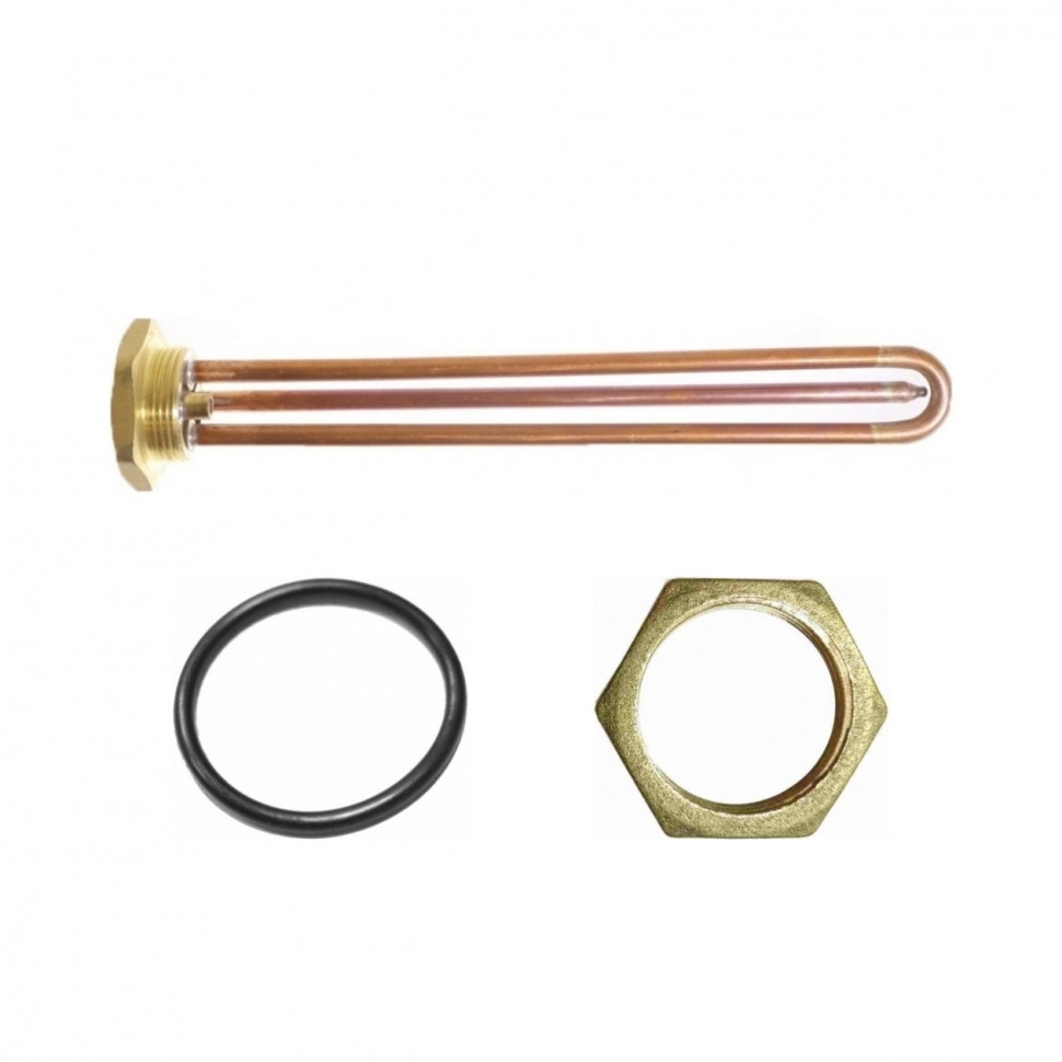 Комплект ТЭН 3 кВт (3000 Вт) RDT, резьбовой 42 мм для Ariston, De Luxe, Real, Thermex, под анод М6 + прокладка + контргайка, 282246K Комплект ТЭН 3 кВт (3000 Вт) RDT, резьбовой 42 мм для Ariston, De Luxe, Real, Thermex, под анод М6 + прокладка + контргайка, 282246K